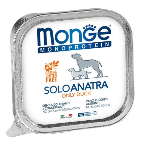 Monge Dog Monoprotein Solo (Паштет для собак из утки), 150г