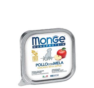 Monge Monoprotein POLLO CON MELA - PUPPY (Паштет для щенков, из курицы с яблоком), 150 г