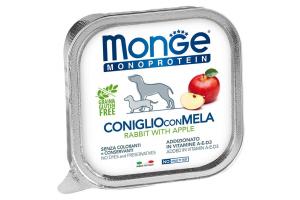 Monge Dog Monoprotein Fruits (паштет для собак из кролика с яблоком), 150г