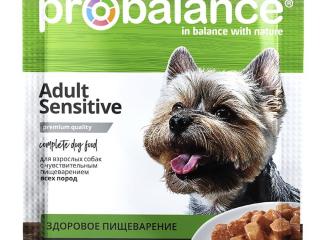 ProBalance Adult Sensitive (для взрослых собак с чувствительным пищеварением всех пород) Паучи с курицей, 85 гр