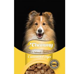 Chammy Пауч для собак с ягненком в соусе, 85г.