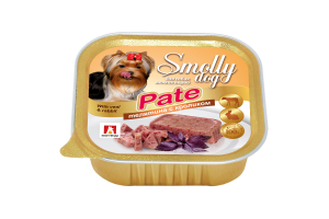 Зоогурман СмоллиДог патэ (Smolly dog pate), Консервы для собак Телятина с кроликом, 100г