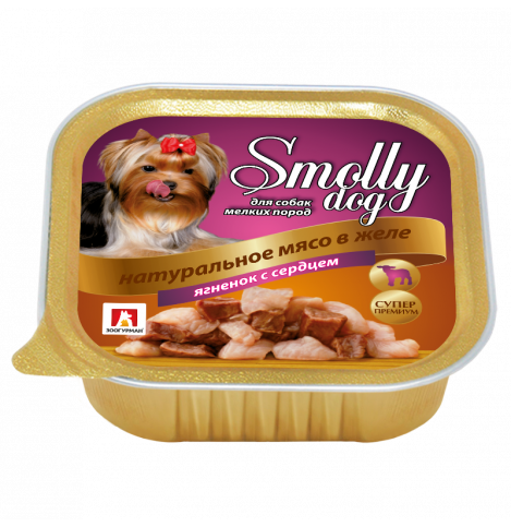 Зоогурман СмоллиДог (Smolly dog), Консервы для собак Ягненок с сердцем, 100г