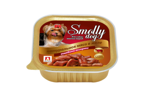 Зоогурман СмоллиДог (Smolly dog), Консервы для собак Говядина ассорти, 100г