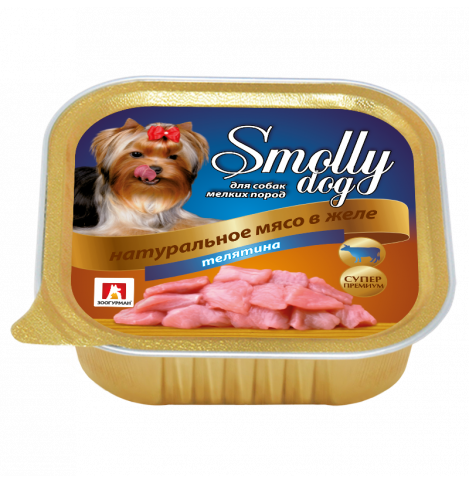 Зоогурман СмоллиДог (Smolly dog), Консервы для собак Телятина, 100г