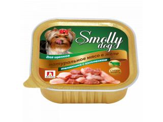 Зоогурман СмоллиДог (Smolly dog), Консервы для щенков Телятина с цыпленком, 100г