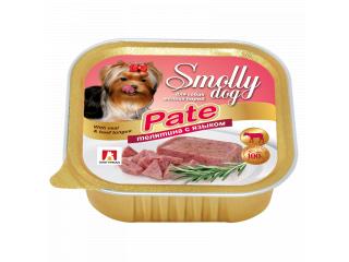 Зоогурман СмоллиДог патэ (Smolly dog pate), Консервы для собак Телятина с языком, 100г