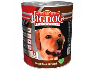 Зоогурман БигДог (BigDog), Консервы для собак  Говядина с гречкой, 850гр.