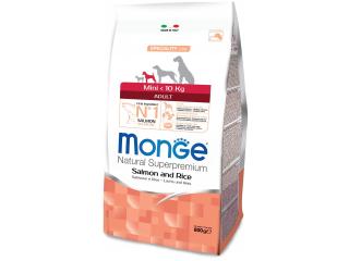 Monge Speciality line Mini Adult, лосось с рисом Сухой корм для взрослых собак мелких пород, 800 г