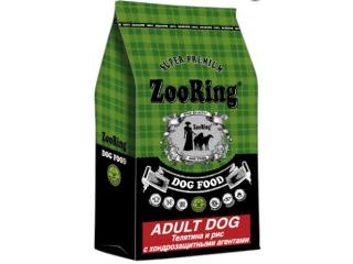 ZOORING ADULT DOG (Сухой корм для взрослых собак средних и крупных пород) телятина и рис с хондрозащитными агентами, 2 кг