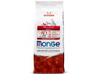 Monge Speciality line Mini Adult, Сухой корм ягненок с рисом и картофелем (для взрослых собак мелких пород), 500 г (весовой)