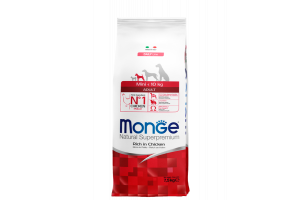 Monge Daily Line Mini Adult, курица с рисом (Сухой корм для взрослых собак мелких пород), 500г (весовой)