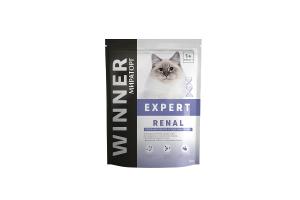 Winner Expert Renal Полнорационный сухой корм для взрослых кошек всех пород при заболеваниях почек, 400г