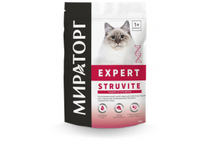 Winner Expert Struvite Полнорационный сухой корм для взрослых кошек всех пород при мочекаменной болезни струвитного типа, 400г