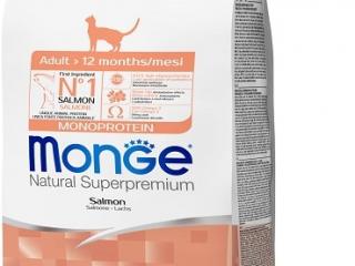 Monge Cat Speciality Line Monoprotein Adult Сухой корм для взрослых кошек из лосося, 400 г