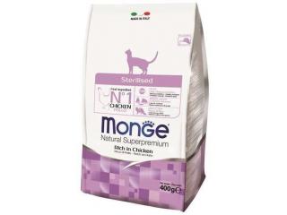 Monge Cat Daily Line Sterilised Cухой корм для стерилизованных кошек из курицы, 400 г