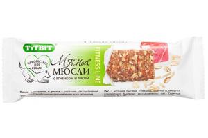 TiTBiT Мюсли Fitness с ягненком и рисом, 1 штука