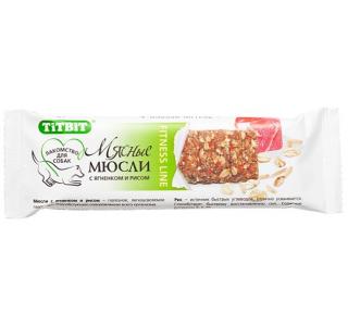 TiTBiT Мюсли Fitness с ягненком и рисом, 1 штука