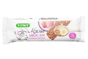TiTBiT Мюсли Fruit с кроликом и бананом, 1 штука