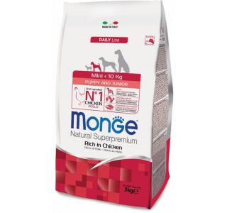 Monge Dog Daily Line Mini Сухой корм для щенков мелких пород, курица, 3 кг