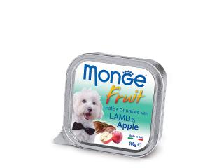 Monge Fruit PATE & CHUNKIES with Lamb & Apple (Паштет для собак из ягненка с яблоком), 100 г