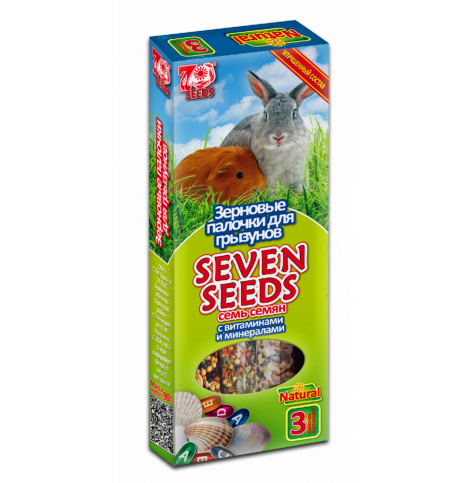 Seven Seeds Палочки для грызунов, с витаминами и минералами 3 шт, 90г