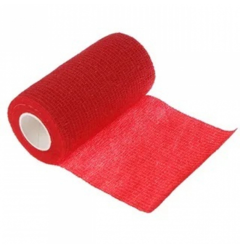 Бинт VitaVet CARE самофиксирующийся, цвет красный, 10 см х 4,5 м