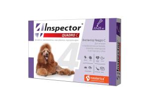 Inspector Quadro С, капли для собак 10-25 кг, 1 пипетка