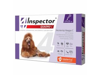 Inspector Quadro С, капли для собак 10-25 кг, 1 пипетка