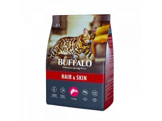 MR. BUFFALO HAIR & SKIN С ЛОСОСЕМ Сухой корм для кошек с чувствительной кожей, 1,8 кг с лососем