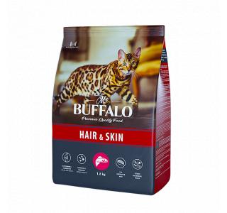 MR. BUFFALO HAIR & SKIN С ЛОСОСЕМ Сухой корм для кошек с чувствительной кожей, 1,8 кг с лососем