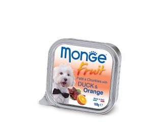 Monge Fruit PATE and CHUNKIES with Duck & Orange (Паштет для собак из утки с апельсином), 100 г