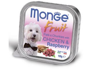 Monge Dog Fruit (Паштет для собак с курицей и малиной), 100 г