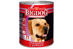 Зоогурман БигДог (BigDog), Консервы для собак Говядина с рубцом, 850г