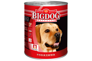 Зоогурман БигДог (BigDog), Консервы для собак Говядина, 850г