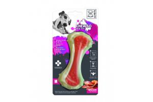 M-PETS Игрушка для собак Кость со вкусом бекона, 13 см