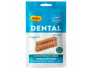 Мнямс DENTAL Лакомство для собак "Зубные косточки", 70г