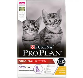 PRO PLAN Original Kitten Сухой корм для котят с курицей, 400г