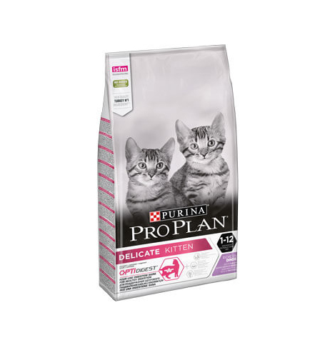 PRO PLAN DELICATE Сухой корм для котят с чувствительным пищеварением, с индейкой, 400г