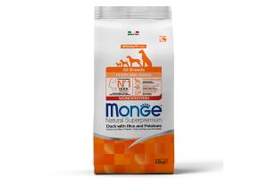 Monge  Dog Speciality Line Monoprotein Сухой корм для щенков всех пород, из утки с рисом и картофелем 2,5 кг