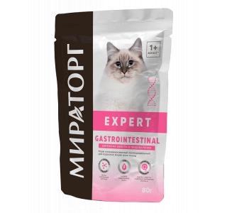 МИРАТОРГ EXPERT GASTROINTESTINAL Консервированный корм для кошек при заболевании пищеварительной системы, 80г