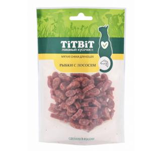 TiTBiT Рыбки с лососем для кошек (Мягкие снеки), 50 г