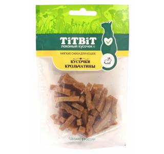 TiTBiT Кусочки крольчатины для кошек (Мясные снеки), 40 г