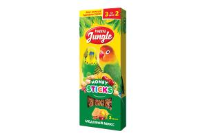 Happy Jungle Палочки для птиц, 3 вкуса "Мдовый микс", 3 шт., 12г