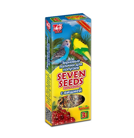 Seven Seeds Палочки для попугаев с вишней 3шт, 90г