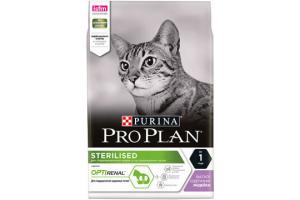 PRO PLAN Sterilised Сухой корм для стерилизованных кошек и кастрированных котов, с индейкой, 400г