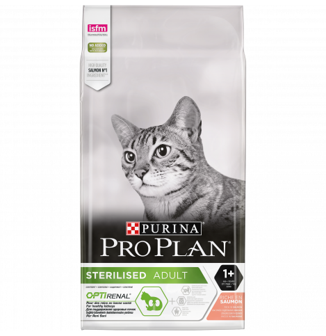 PRO PLAN STERILISED сухой корм для стерилизованных кошек и кастрированных котов с лососем, 100г (весовой)