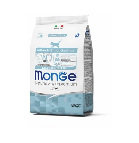 Monge Cat Speciality Line Monoprotein Сухой корм для котят и беременных кошек из форели 400 г