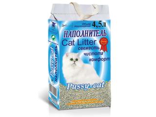 Pussy-cat, наполнитель для кошачьего туалета (Минеральный) - 4,5 л