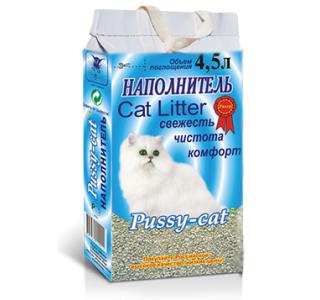 Pussy-cat, наполнитель для кошачьего туалета (Минеральный) - 4,5 л
